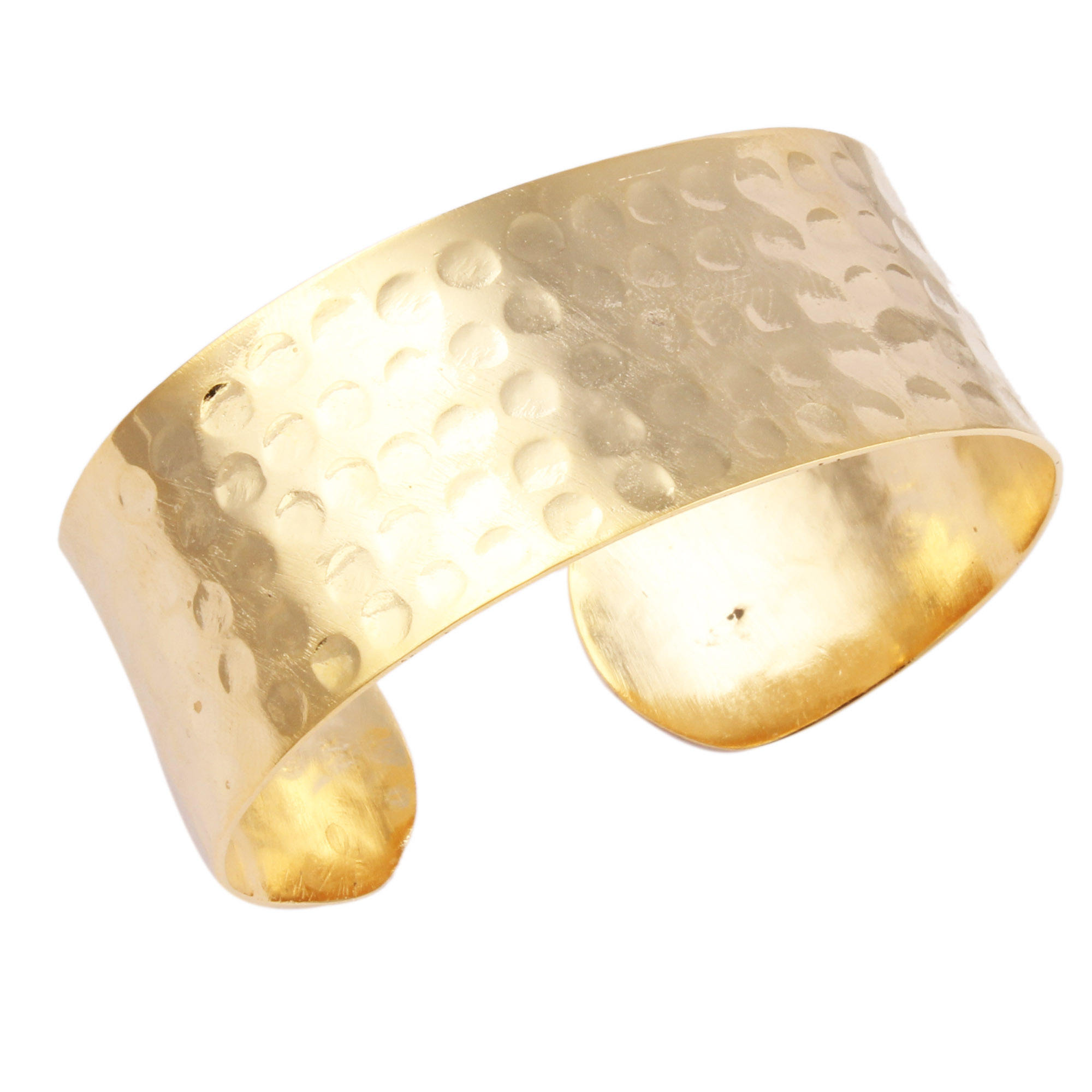 Matte Finish 24k Gold Plated Bangle for Women Girls Brass Metal