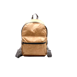 Sac à dos léger en Tyvek, sangle réglable, résistant à l'eau, forme rectangulaire, unisexe, décontracté, couleur marron, fermeture éclair - Product Image 3