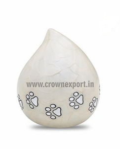 Urnes pour chats assis mignons Urnes de crémation pour chats poilus de couleur marron - Product Image 6