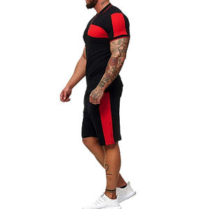 Conjuntos informales de verano para hombre superventas, polos de secado rápido, pantalones cortos de punto bordados a la venta - Product Image 2