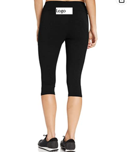 Leggings de sport en coton extensible pour femme, 2 couleurs, tissu extensible, pour une allure confortable et sensation de votre meilleure expérimentation - Product Image 5