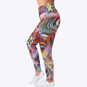 Style avec leggings simples à imprimé floral pantalon de yoga taille haute pour femmes systèmes de sublimation parfaits pour le yoga et le fitness - Product Image 3