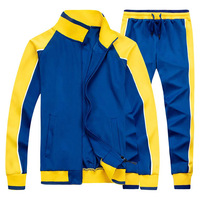 Survêtement unisexe personnalisé pour homme, noir et rouge, manches longues, fermeture éclair, col montant, style sportif, vêtement d'automne, matière respirante