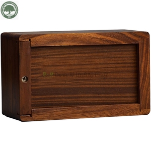 Handmade Rosewood Pet Cremation <b>Urn</b> Box Rectangle Shape Durable Floral Carved Design for Dogs & Small Animals - Product Image 3