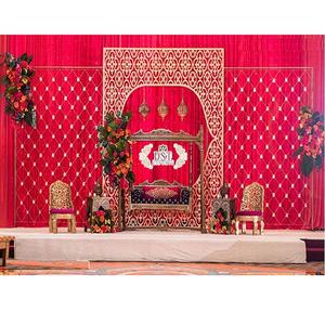 Arrière-plan métallique élégant de mariage, toile de fond métallique, pour scène musulmane nikha, vente en gros, pour mariage - Product Image 1