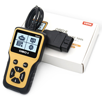 Lector de código de falla de vehículo de automóvil digital OBD II escáner de diagnóstico con 7 idiomas I/M datos de detección de emisiones
