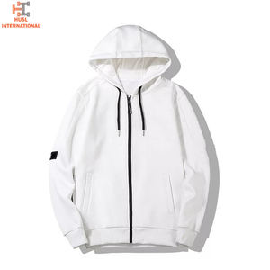 Wholesale Gym <b>Workout</b> Best Quality basics cotton blended Wholesale Price Men Full Zipper <b>Hoodies</b> for sale Adults OEM Service - Product Image 6