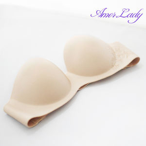 Sujetador Push-Up Invisible Cómodo y Sexy del Fabricante, sin Espalda, con Logotipo Estampado, sin Varillas, Acolchado, Disponible <span class=keywords><strong>para</strong></span> Bikini - Product Image 4