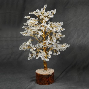 <b>Crystal</b> Quartz Trunk Golden wire 300 <b>chips</b> <b>Crystal</b> Tree from Rozrin <b>Crystals</b> - Product Image 2