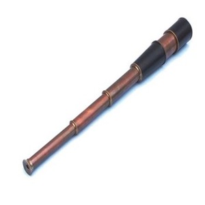 Antique 18 \ "đồng da spyglass Kính thiên văn hải lý bằng một mắt với Gỗ hồng sắc đứng đồng thau và gỗ nguyên liệu - Product Image 2