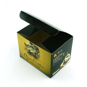 Custom Color Printed <b>Recycled</b> Materials Paper <b>Box</b> with Matt Lamination & Embossing for Tea & Coffee - Product Image 1