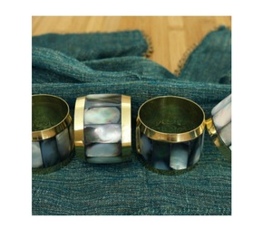 Porte-serviettes en nacre design pour dessus de table et fête de mariage Porte-serviettes de taille moyenne à décorer au meilleur prix - Product Image 3