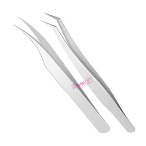Pinzas para pestañas Extensión de pestañas personalizada Pinzas de punta de fibra Pinzas de volumen de 90 grados para extensión de pestañas - Product Image 4