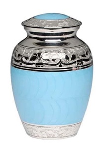 Juroos — Urn d'incrustation en laiton blanc pour adultes, décoration de pattes d'hores naturelles, métal Style occidental, vente en gros - Product Image 4