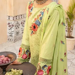 Traje de Algodón Indio y Pakistaní, Diseño Moderno, Tipo de Ropa Shalwar Kameez - Product Image 3