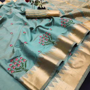 Low Range Indian Designer Saree Ready to Wear Sari Beautiful Vintage Sari Shawls Kaftan Pure Cotton Sari Saree Fabric Skirt Garment - Product Image 1