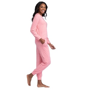 Soft Jersey Women 2 Pieces <b>Set</b> <b>Comforter</b> Clothing Crew Neck Tracksuit Pajama Pockets Pullover Rounded Neck Sweatshirt Sweatsuits - Product Image 6