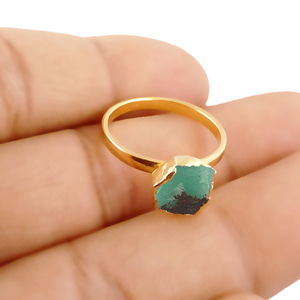 แหวนหมั้นพลอยหยาบประดับแร่ทอง18K,แหวนพลอยปี GR-27 - Product Image 3