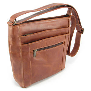 Women <b>Lady</b> Shoulder Genuine Leather Handbag Custom Logo Custom Color & Size Zipper Closure Portable High Quality Wholesale - Product Image 4