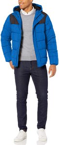 Men's Custom Waterproof Hooded <b>Jacket</b> in Two Colors Polyester & Nylon Regular Length Zipper Closure Nonwoven Model TE-7082 - Product Image 6
