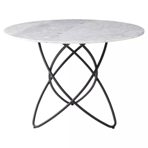 Table de meubles de luxe pour la maison Hôtel Restaurant Décor de table Ovale Taille personnalisée Couleur noire Tables de meubles en marbre - Product Image 4