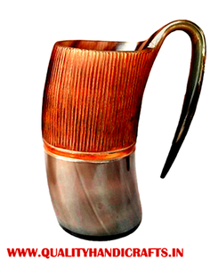 Buffalo Horn <b>Drinking</b> Shot <b>Cup</b> Eco-Friendly 18oz for Lid Vacuum Insulation Coffee Mug for Party - Product Image 4