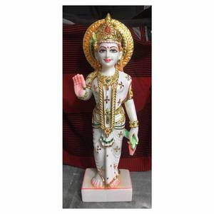 White Marble Radha <b>Statue</b> - Product Image 1