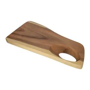 Tabla para picar madera de acacia, tabla de cortar de madera de Fresno, nogal, queso, pizza, de alta calidad