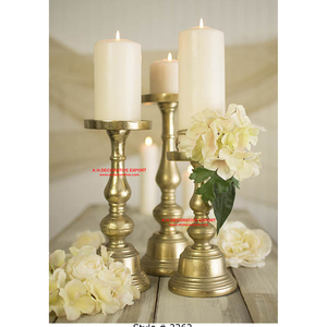 Portavelas DE BODA dorado de mesa para decoración de iluminación, candelabro hecho a mano de oro de lujo de alta calidad, candelabro nuevo - Product Image 3