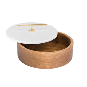 Caja de madera Chapati de la mejor calidad Caja Roti de forma redonda de nuevo diseño con tapa de diseñador para proveedor mayorista - Product Image 6