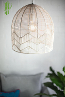 Lampe suspendue en rotin et bambou tissé naturel, 2022, luminaire décoratif d'intérieur, idéal pour un salon ou une chambre à coucher