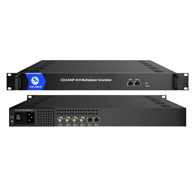 Digital TV System DVB-C DVB-T DVB-S2 ASI IP TS Multiplexer Scrambler CAS SMS Software 4 Bi-directional ASI Ports 200Mbps Max