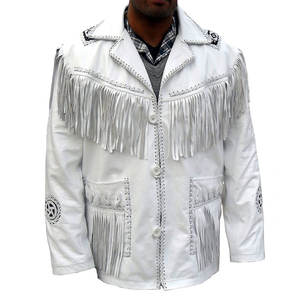 Chaqueta de Cuero Vaquera para Hombre, Estilo Casual, Entallada, para Invierno, Estilo Urbano, Hecha en Pakistán, Superventas - Product Image 1