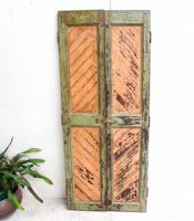 Madera de teca de fabricación de puertas dobles, madera de teca antigua rústica de alta calidad, hierro forjado, retro, retro, para interior
