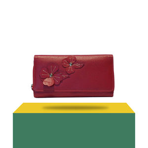 Monedero Largo de Cuero Genuino para Mujer, Popular, Fácil de Usar, Elegante, con Múltiples Compartimentos, Impermeable - Product Image 2