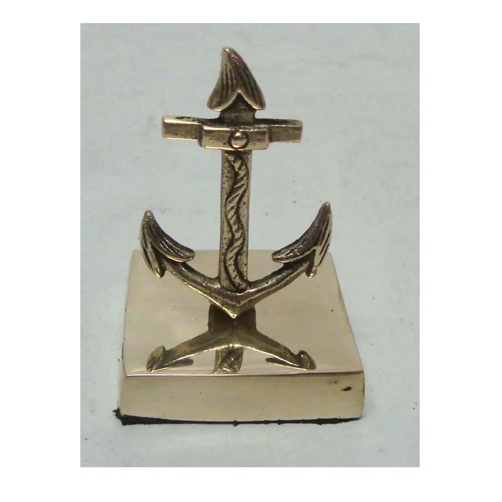 Luxury and Modern Embossed Solid Brass Nautical Anchor Paper Weight Office Desk Used Wholesale and Manufacturers