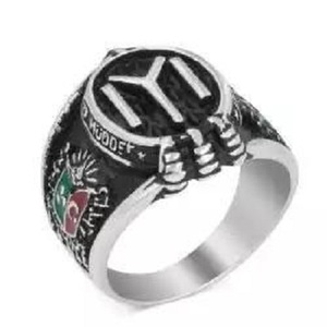 Dirilis <span class=keywords><strong>Ertugrul</strong></span> Anelli Ottomani Kayi Iyi Zihgir 925 Sterling Silver Uomini Squilla il Commercio All'ingrosso Dei Monili Turco Anello D'argento per Gli Uomini - Product Image 6