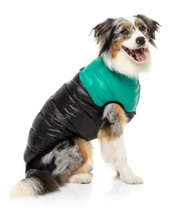 Doğu Harlem balon ceket-yeşil rahat macera ceket Pet giysi geri dönüşümlü evcil hayvan giysileri köpek