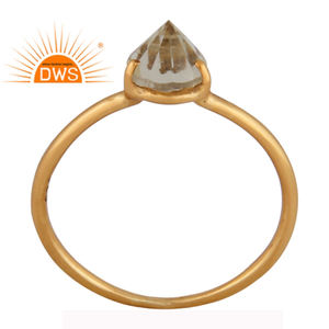 Bague en forme de rose Gold, pierre précieuse, topaze, citron, pour femmes, anneau en argent 925, fait à la main, vente en gros, fournisseur de bijoux - Product Image 1