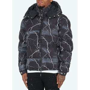 Veste bouffante en coton pour hommes, unie, plusieurs coloris, noir, avec votre Logo privé, Design personnalisé, vente en gros - Product Image 2