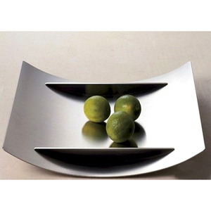 Bol de service rond en acier inoxydable, de service rond en métal de meilleure qualité avec poignées, bol de service avec bol de restauration décoratif très fini de qualité 1 pièce - Product Image 5