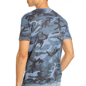 T-shirt camouflage à col rond pour homme/garçon, en pur coton, sur mesure, Collection été 2021 - Product Image 3