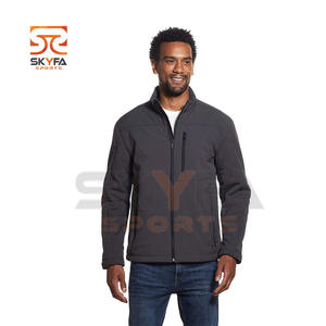 Chaqueta informal para hombre, impermeable y a prueba de viento, con Logo personalizado, carcasa suave - Product Image 4