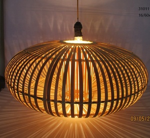 Lámpara de mesa LED de tejido de bambú clásica moderna, lámparas de inducción de fuente de energía eléctrica con Control táctil de ratán blanco cálido para - Product Image 3