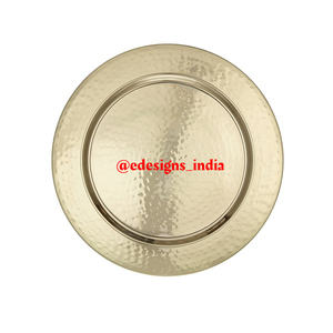 Vevor — plateau de service en métal, plaque de chargeur en métal de styliste indien, plateau de service vente en gros - Product Image 5