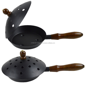 Black Color <b>Incense</b> Burner For Tableware Metal <b>Incense</b> Burner With Wood Handle Natural Fragrance Design <b>Cone</b> <b>Incense</b> Holder - Product Image 3