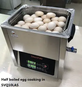 Depósito de acero inoxidable fácil de usar, hacer al mismo tiempo, gran número, mitad de huevo hervido, huevo de Lava, 10L Sous Vide, cocina comercial de huevos