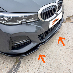 BM 3 Series M Sport G20 2019 lame de lèvre avant séparateur aile avant becquet noir Piano plastique accessoires de voiture pièces - Product Image 1
