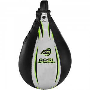 Speed Ball Boxing <b>Cow</b> Hide Leather MMA Speed Bag Muay Thai Training Speed Bag Punching Dodge Striking Bag Kit - Product Image 1