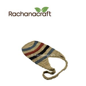 100% Hemp Knitted 100% Organic Colorful Long Strap Women Shoulder Bag for Travel, Daily Use Made in Nepal Wholesale Supply - Product Image 3